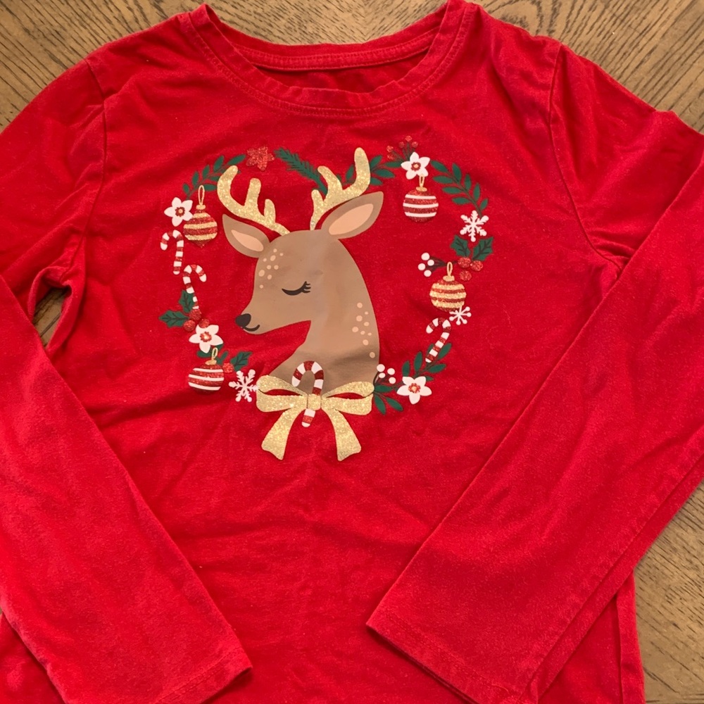 Red Reindeer Kids Shirt